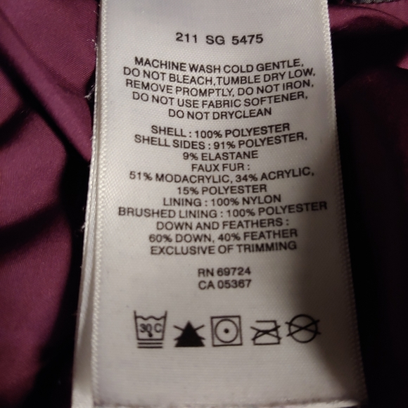 Columbia Girls Snow Escape Hooded Winter Down Puffer Long Jacket Size 14 / 16 - Picture 15 of 16